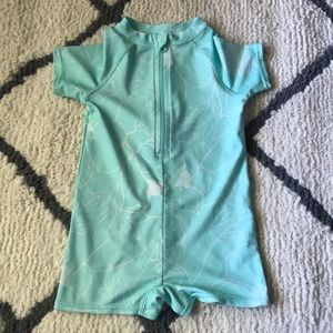 2t rash guard! Gorgeous mint with floral design
